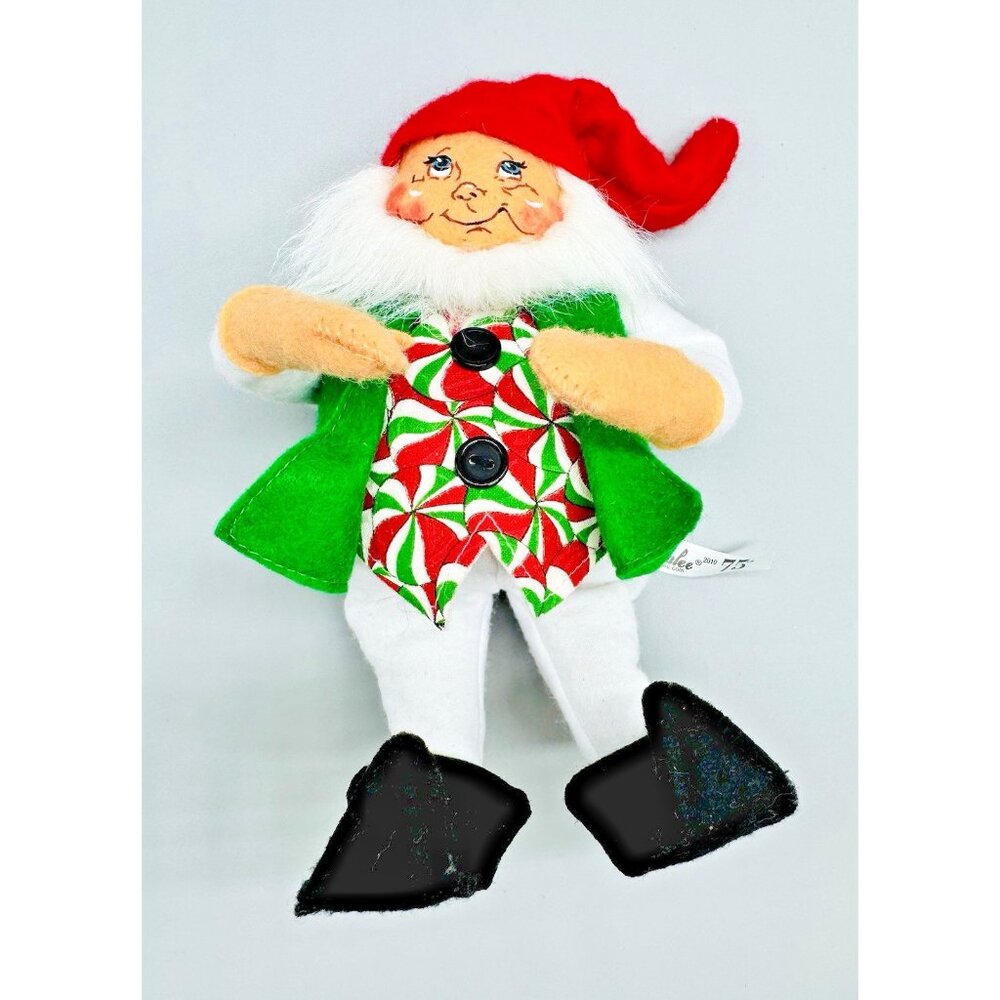 Annalee Christmas Starlight Mint Gnome Elf Mobilitee Doll 2010‎ 5 inch 75th